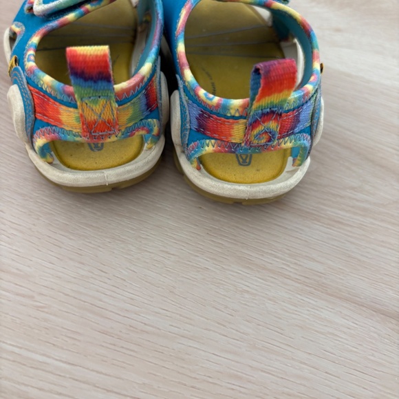 KEEN TODDLER’S KNOTCH RIVER OPEN-TOE SANDAL TIE DYE/VIVID BLUE - Picture 5 of 8